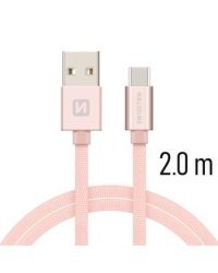 Swissten Textile Универсальный Quick Charge 3.1 USB-C USB Кабель данных 2м