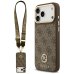 Guess 4G Strass Logo & Big Strap Metal Buttons MagSafe Case Защитный Чехол для Apple iPhone 17 Pro Max