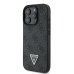 Guess Leather 4G Triangle Strass Защитный Чехол для Apple iPhone 16 Pro Max