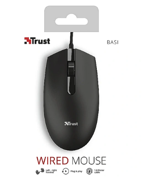 Trust Basi Проводная Kомпьютерная Mышь