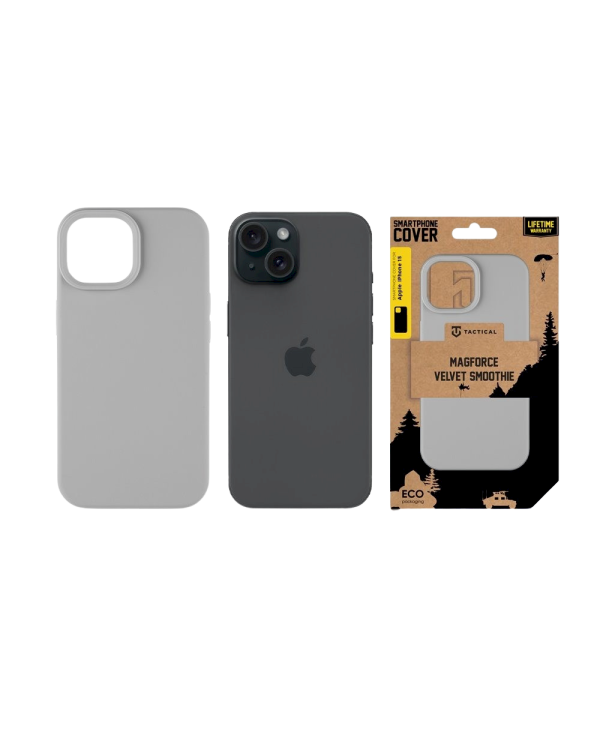 Tactical MagForce Velvet Smoothie Cover Защитный чехол для Apple iPhone 15 / туманный