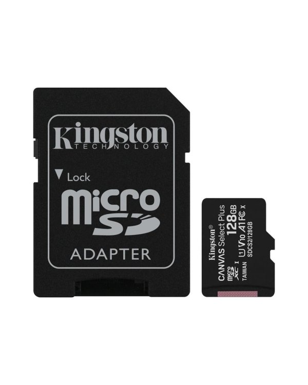 Kingston Canvas Select Plus Карта Памяти microSDXC / 128GB / 100 MB/s + Адаптер