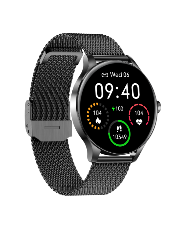 Дополнительное изображение книги «Garett Smartwatch Garett Classy black steel Умные часы IPS / Bluetooth / IP68»