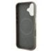 Guess PU Grained Triangle Logo MagSafe Case Защитный чехол для iPhone 16 / коричневый
