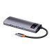 Baseus Metal Gleam Series Hub 5 в 1 / USB-C - 3 порта USB 3.0 / HDMI / USB-C PD