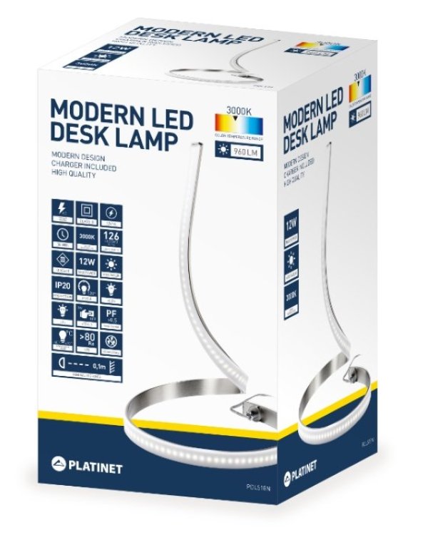 Platinet PDL518N Настольная лампа 9 Вт