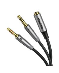 Ugreen AV193 Аудио Кабель 3.5mm Jack female - x2 male / 0.2m