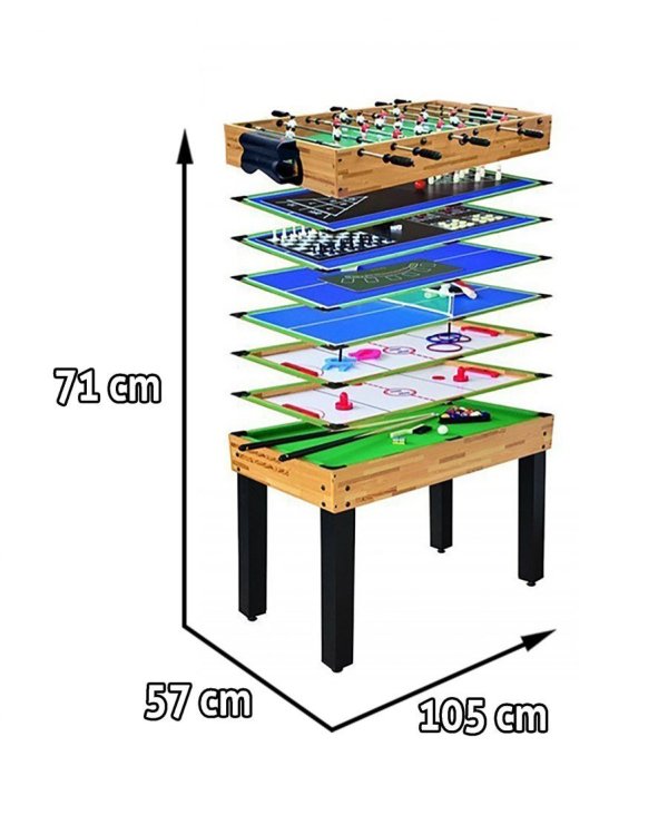 Дополнительное изображение книги «RoGer Игровой Cтол 12in1 105cm x 57cm x 71cm»