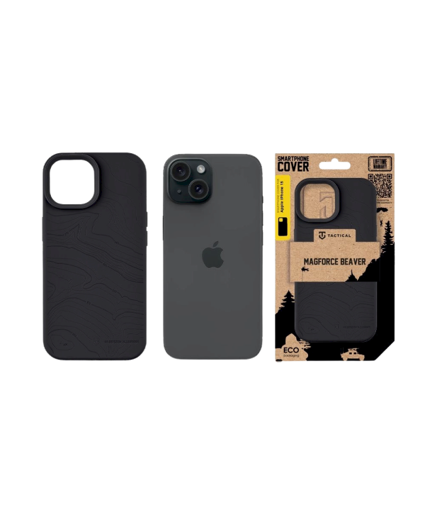 Tactical MagForce Beaver Cover Защитный чехол для iPhone 15 / асфальт