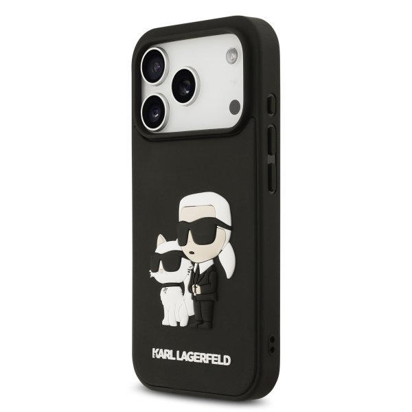 Karl Lagerfeld 3D Rubber Double Heads Case Чехол для Apple iPhone 17 Pro Karl Lagerfeld 3D Rubber Double Heads Case Чехол для Apple iPhone 17 Pro