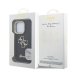 Guess PU Grained 4G Logo Stand Camera Frame Case Защитный чехол для iPhone 15 Pro Max / чёрный