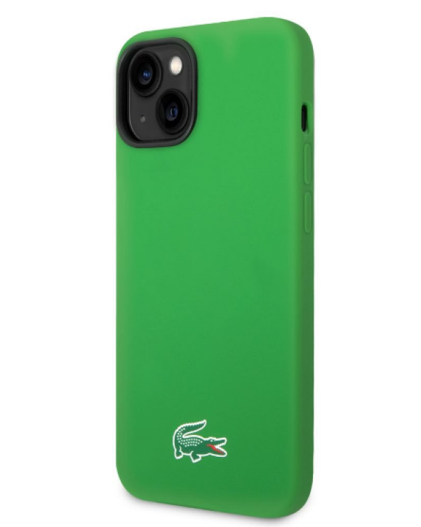 Lacoste Liquid Silicone Microfiber Croc Logo MagSafe Case Чехол для Apple iPhone 14