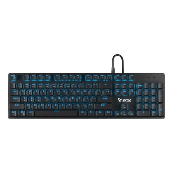 Механическая игровая клавиатура SAVIO Tempest RX FULL / Outemu BLUE / с подсветкой / Anti Ghosting