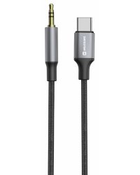 Swissten Audio Adapter Textile Aудио адаптер USB-C - 3.5mm Kабель 1.5m