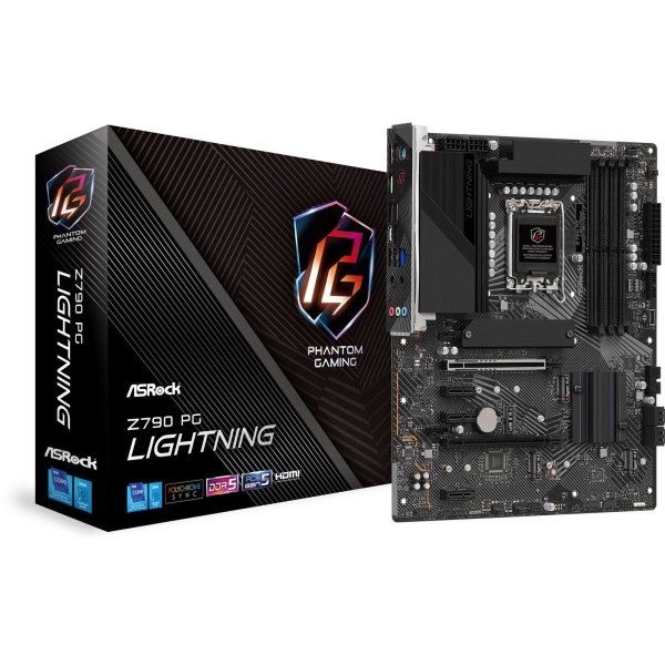 ASRock Z790 PG Lightning Материнская плата ATX / Intel Z790 / LGA1700 / DDR5 / M.2 PCIe