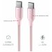 Swissten Textile II USB-C - USB-C Kабель для передачи данных и зарядки 1.5m