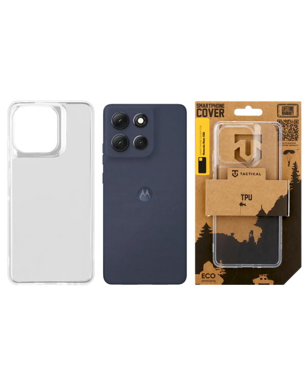 Tactical TPU Cover Защитный чехол для Motorola Moto G86/G86 Power / прозрачный