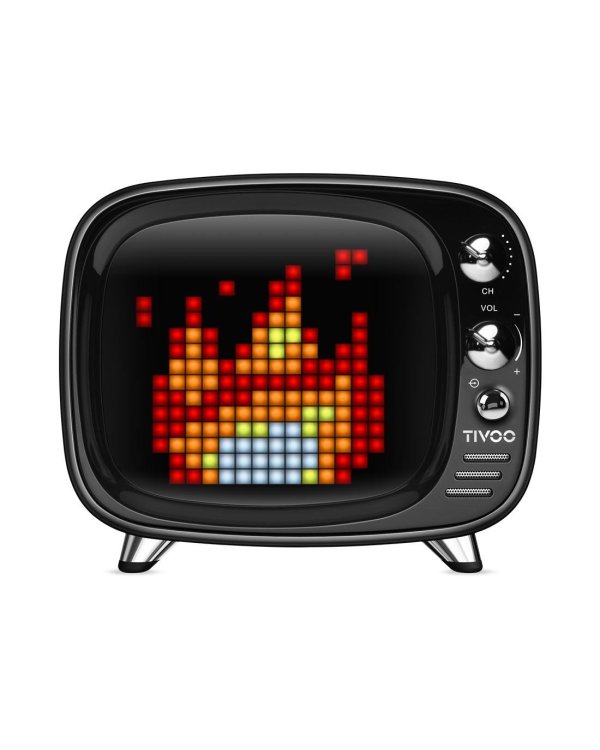 Divoom Tivoo Bluetooth 5.0 Портативная Колонка 8 bit / Будильник / Апликация / Соц. сети / Градусник Синяя
