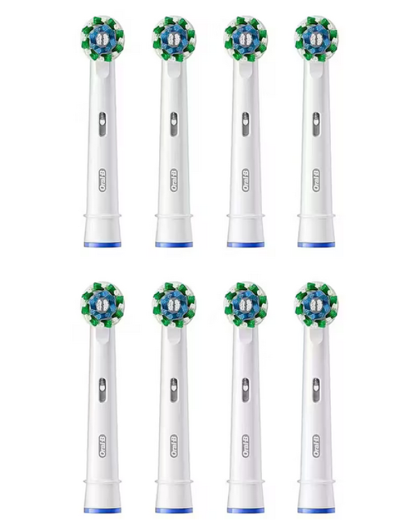Oral-B CrossAction Сменные Насадки Для Зубной Щётки Белые 8 шт.