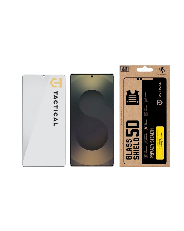 Tactical Glass Shield Privacy Stealth 5D Защитное стекло для Samsung Galaxy S25 Ultra / чёрный