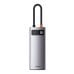 Baseus Metal Gleam Series Hub 5 в 1 / USB-C - 3 порта USB 3.0 / HDMI / USB-C PD