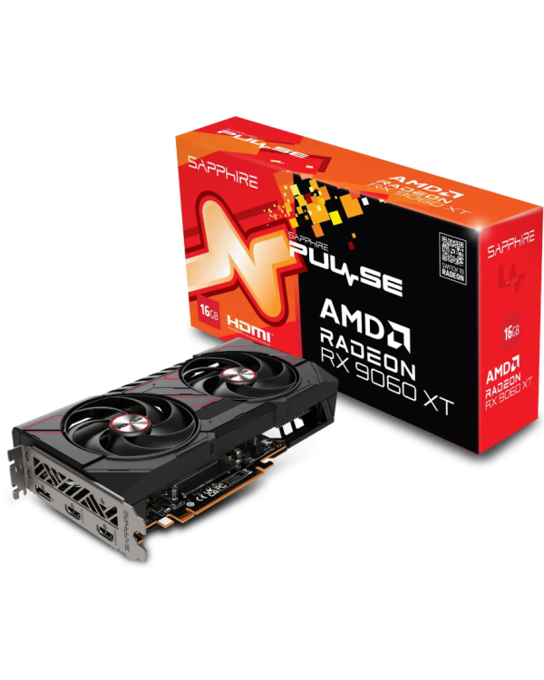 Sapphire PULSE AMD Radeon RX 9060XT 16 ГБ Видеокарта