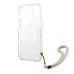 Guess GUHCP13MKMABGR Marble Strap Back Case Чехол для Apple iPhone 13 Серый