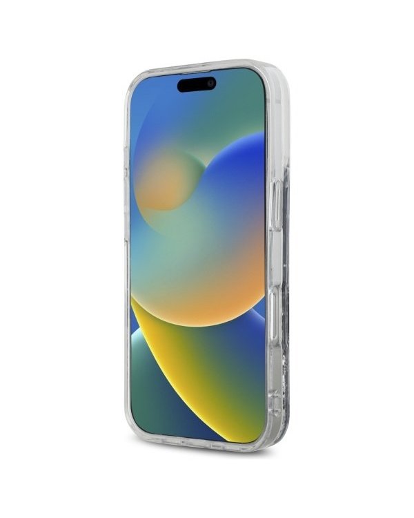 DKNY Liquid Glitter Arch Logo Защитный Чехол для Apple iPhone 16 Pro