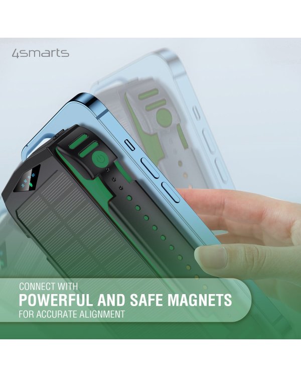 4smart Solar Power Bank Переносная зарядная батарея UltiMag 20000 mAh