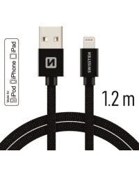 Swissten MFI Textile Fast Charge 3A Lightning Кабель Для Зарядки и Переноса Данных 1.2m