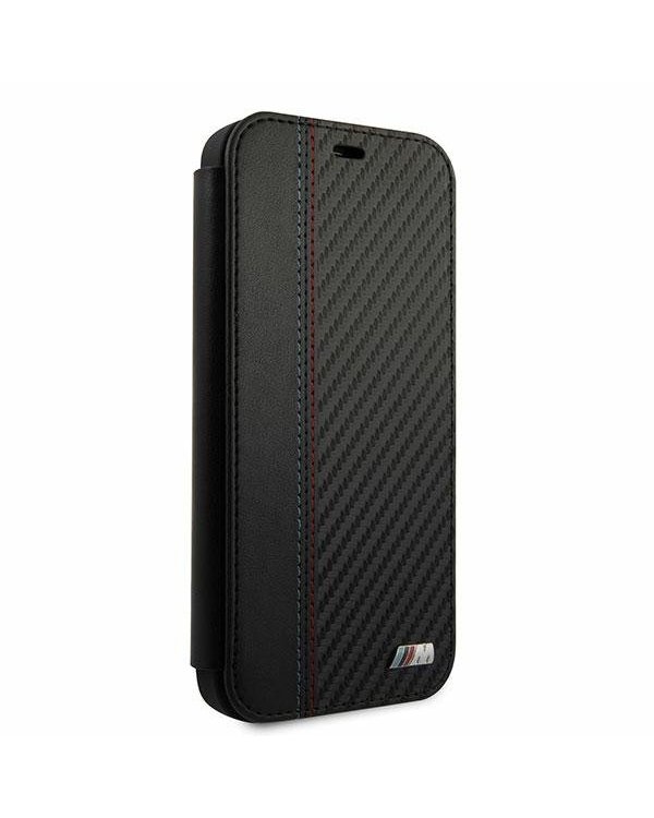BMW BMFLBKP12MMCARBK M Collection Carbon Book Case Чехол для телефона Apple iPhone 12 / 12 Pro
