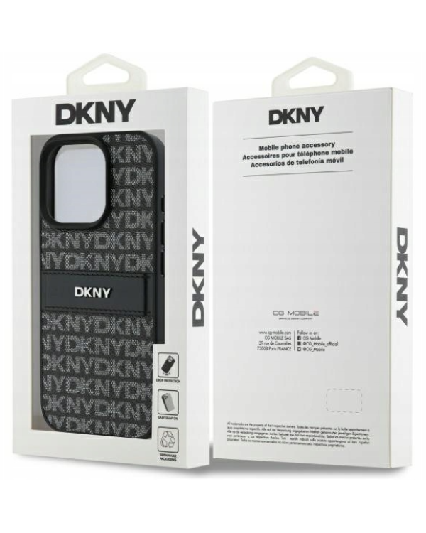 DKNY Texture Pattern Tonal Stripe Защитный Чехол для Apple iPhone 16 Pro