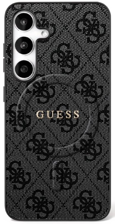 Guess PU 4G Ring Classic Logo MagSafe Case Чехол для Samsung Galaxy S25 FE