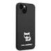 Karl Lagerfeld Liquid Silicone Choupette Защитный чехол для iPhone 14 Plus / чёрный
