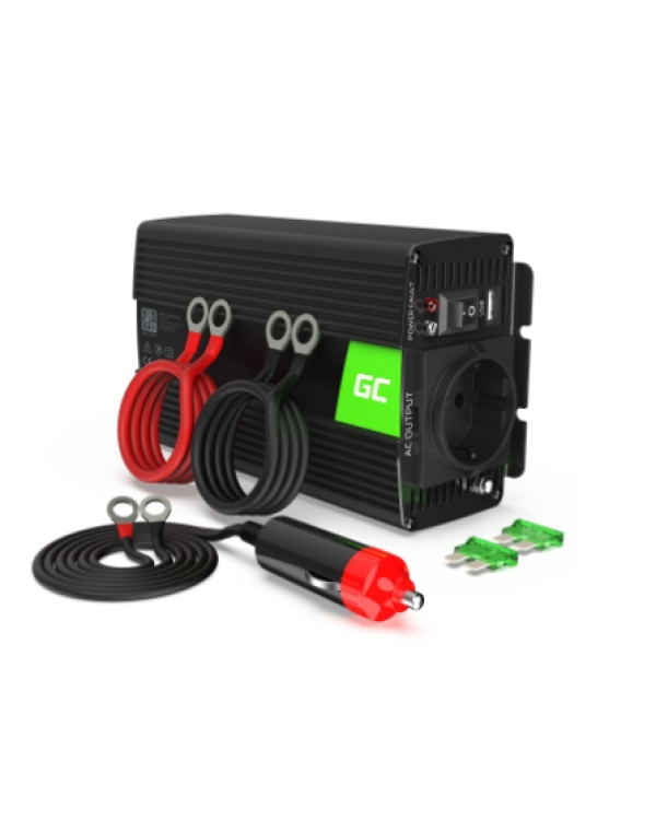 GreenCell Автомобильный инвертор 12V / 230V / 500W / 1000W