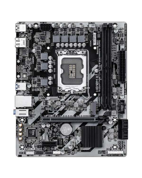 Gigabyte H810M Материнская плата Intel Core Ultra / mATX / LGA 1851 / PCIe 4.0 / GbE / USB 3.2 Gen 1