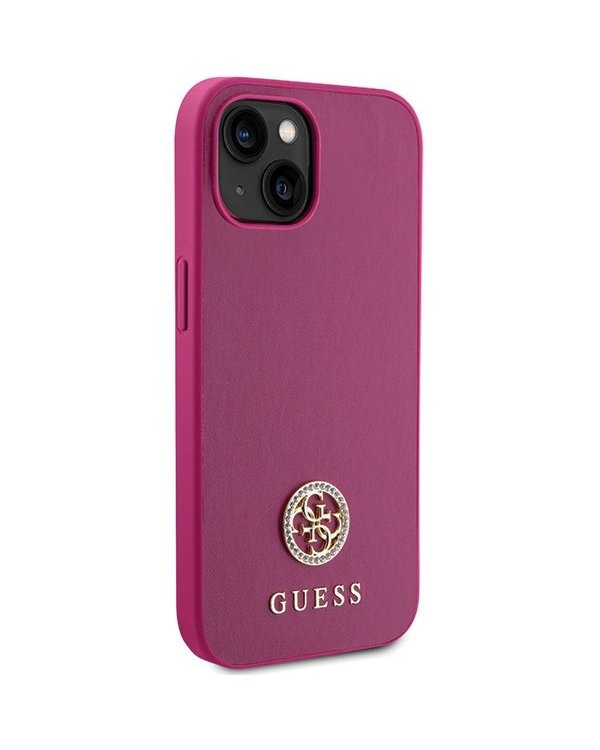 Guess Strass Metal Logo Back Case Защитный Чехол для Apple iPhone 15