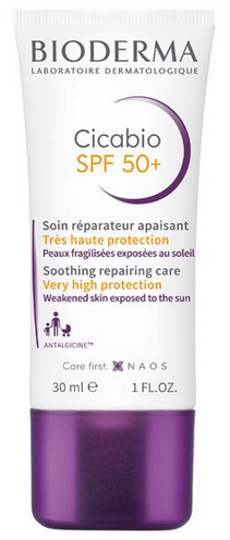 Bioderma Cicabio Cream+ Ультравосстанавливающий успокаивающий крем SPF 50+ 40 ml