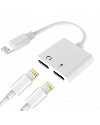 Wooco J-008 Dual Audio & Charge Адаптер 2x Lightning