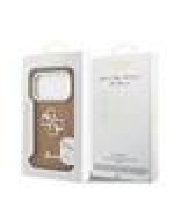 Guess PU Grained 4G Logo Stand Camera Frame Case Защитный чехол для iPhone 17 Pro / коричневый