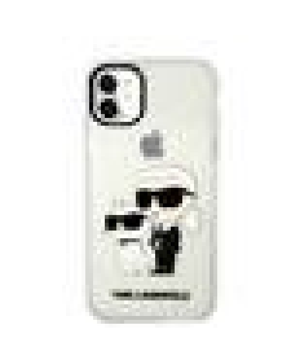 Karl Lagerfeld IML Glitter Karl and Choupette NFT Case Защитный чехол для iPhone 11 / прозрачный
