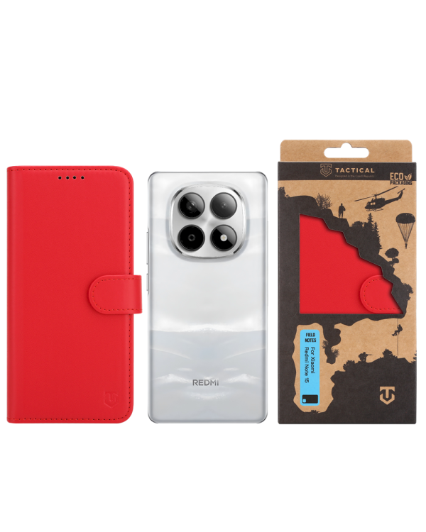 Tactical Field Notes Защитный чехол для Xiaomi Redmi Note 15 5G / красный