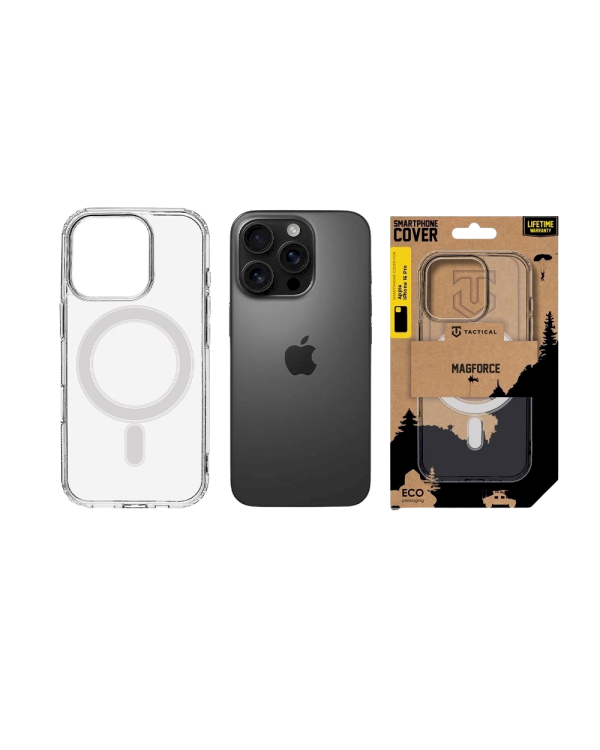 Tactical MagForce Cover Защитный чехол для Apple iPhone 16 Pro / прозрачный