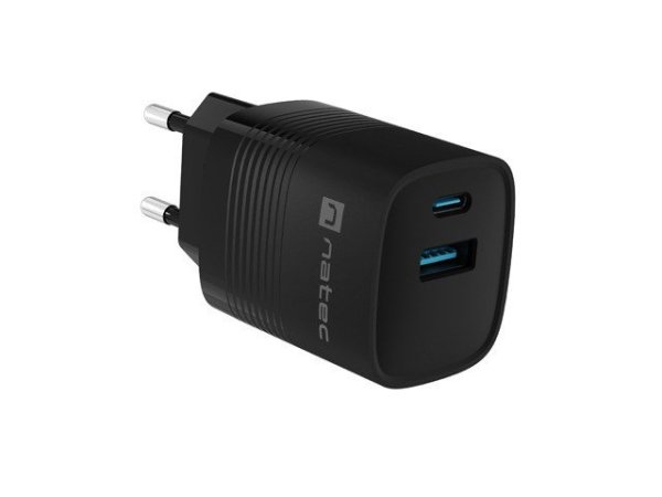 Natec Ribera USB-A / USB-C Tīkla lādētājs 30W