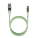 Qualo QTCN-AC-04 Transparent Nylon Kабель USB-A – USB-C / 60W / 1.5m / зеленый