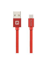 Swissten Textile Универсальный Quick Charge 3.1 USB-C USB Кабель данных 1.2м