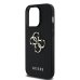 Guess PU Grained 4G Metal Logo Case Защитный чехол для iPhone 13 Pro / чёрный