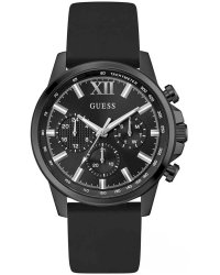 Guess Walker Chronograph Мужские Часы Black Silicone 44mm