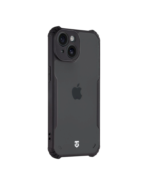 Tactical Quantum Stealth Cover Защитный чехол для Apple iPhone 15 / прозрачный/чёрный