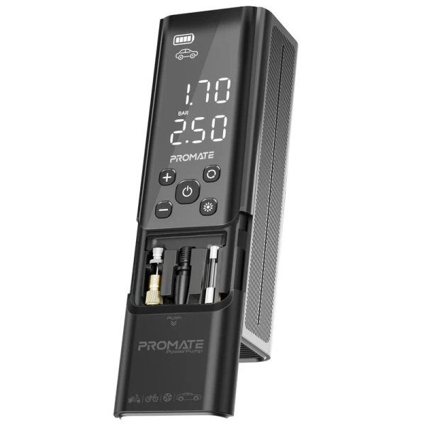 Promate PowerPump Электрический воздушный компрессор 7500mAh / 150PSI